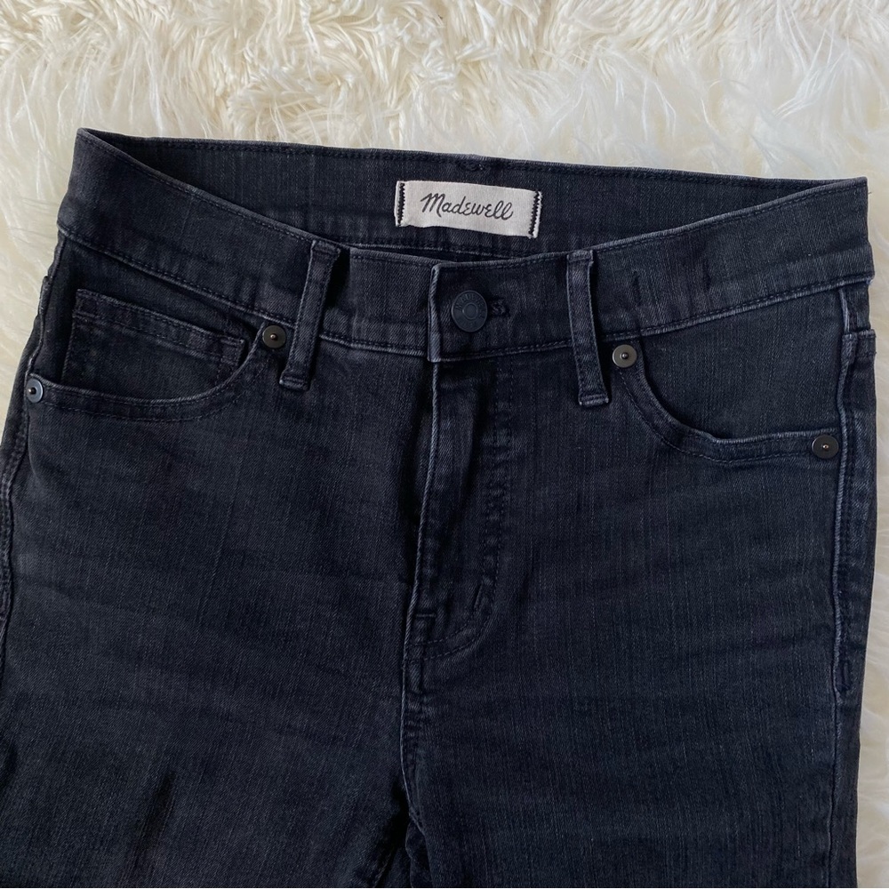 Madewell 9” high-rise skinny jeans in Black Sea, size 25 - Picture 3 of 11